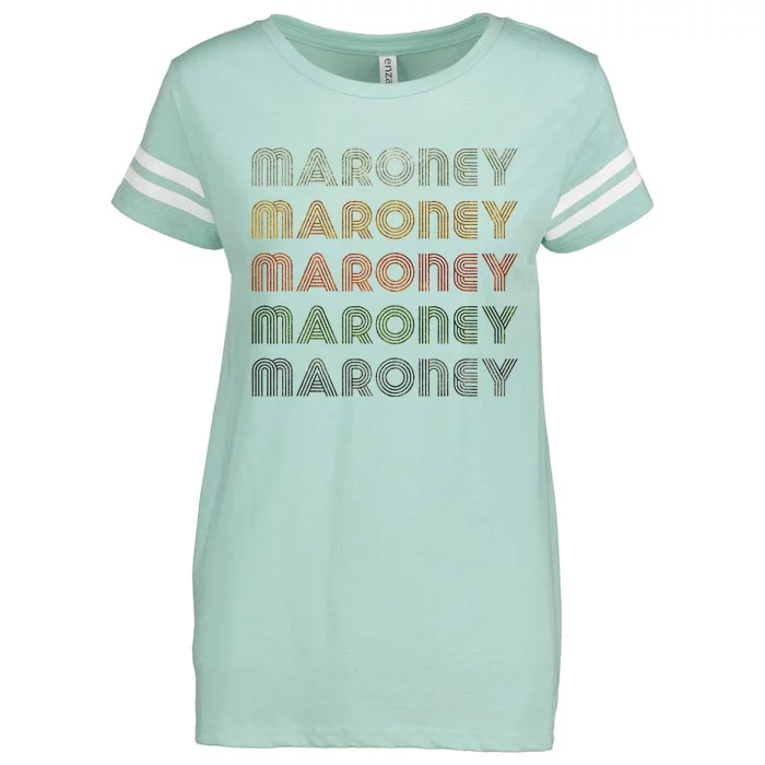 Love Heart Maroney Grunge Vintage Style Black Maroney Enza Ladies Jersey Football T-Shirt