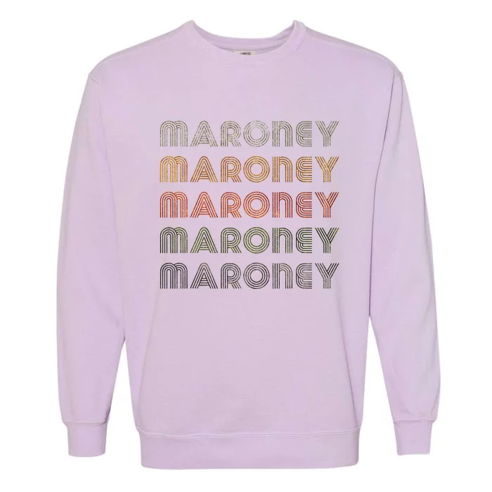 Love Heart Maroney Grunge Vintage Style Black Maroney Garment-Dyed Sweatshirt