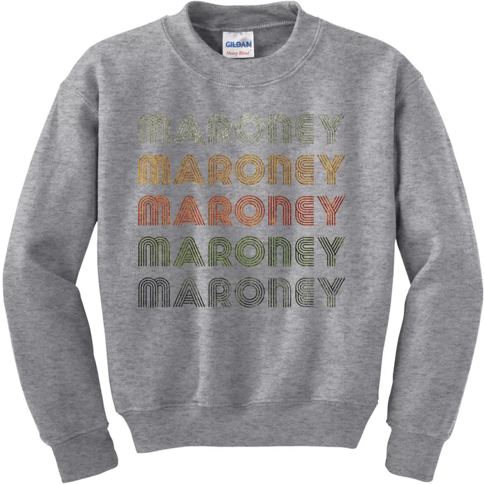 Love Heart Maroney Grunge Vintage Style Black Maroney Kids Sweatshirt