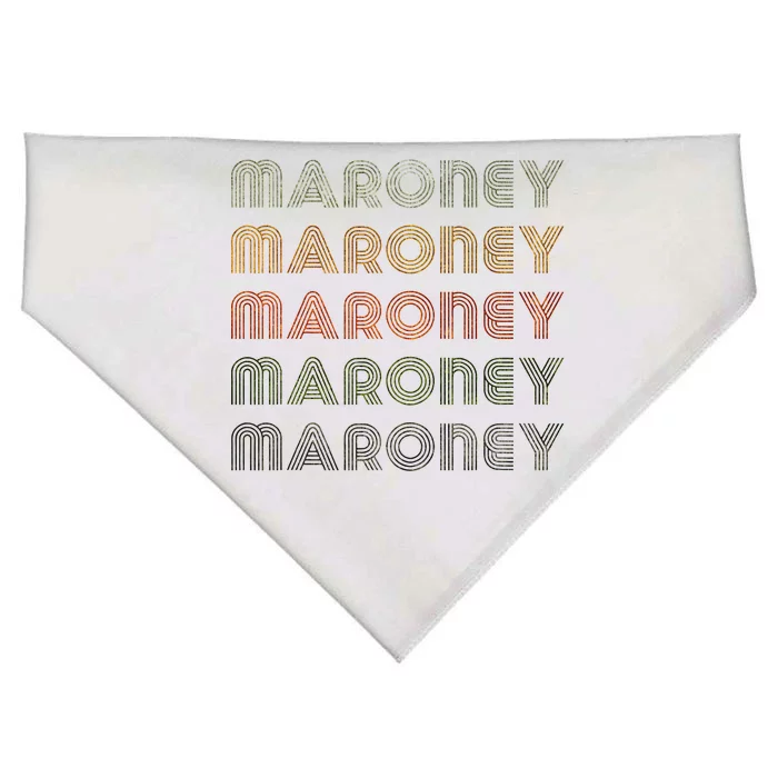 Love Heart Maroney Grunge Vintage Style Black Maroney USA-Made Doggie Bandana