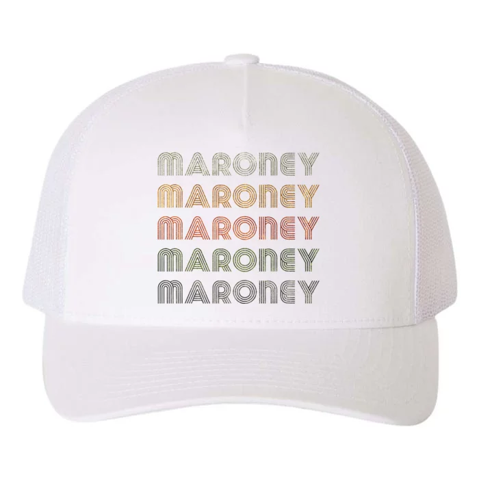 Love Heart Maroney Grunge Vintage Style Black Maroney Yupoong Adult 5-Panel Trucker Hat