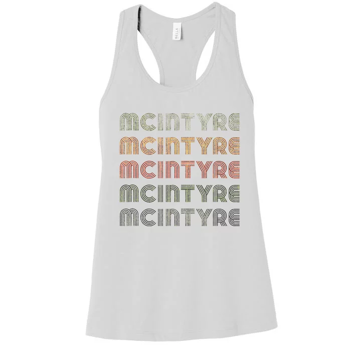 Love Heart Mcintyre Grunge Vintage Style Black Mcintyre Women's Racerback Tank