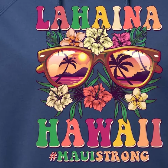 Lahaina Hawaii #Maui Strong Performance Fleece Hoodie