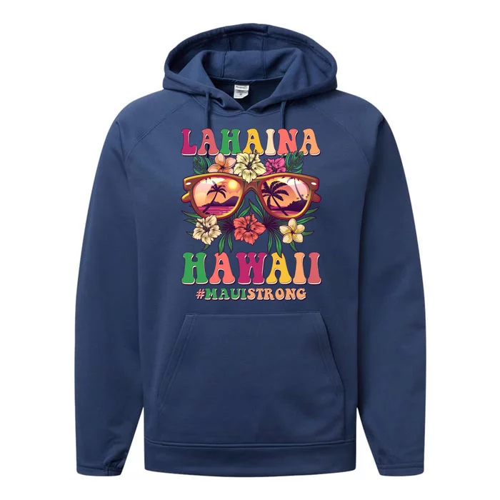 Lahaina Hawaii #Maui Strong Performance Fleece Hoodie