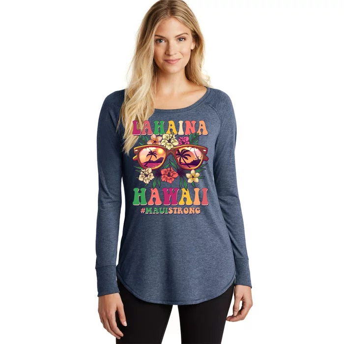 Lahaina Hawaii #Maui Strong Women's Perfect Tri Tunic Long Sleeve Shirt