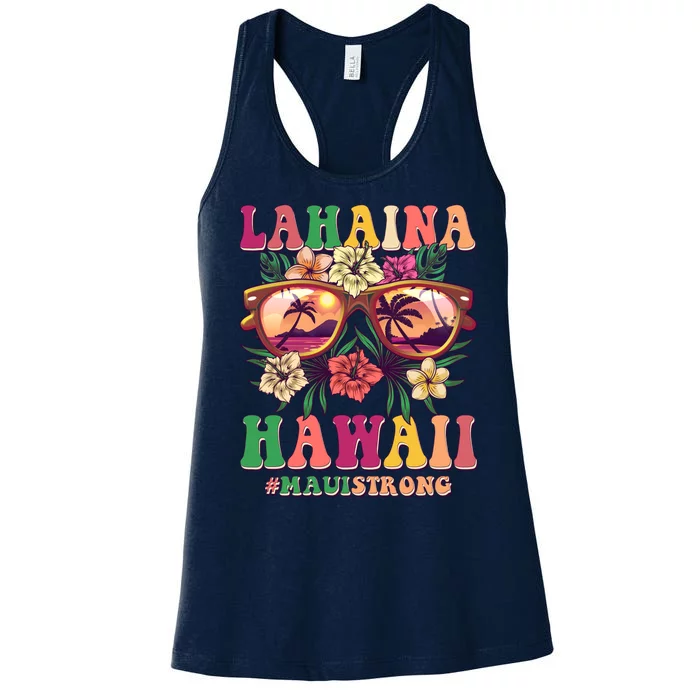 Lahaina Hawaii #Maui Strong Women's Racerback Tank