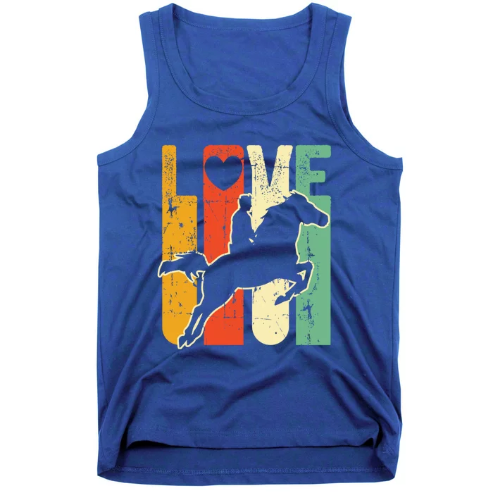 Love Horse Mom Horseback Rider Equestrian Riding Jockeys Gift Tank Top