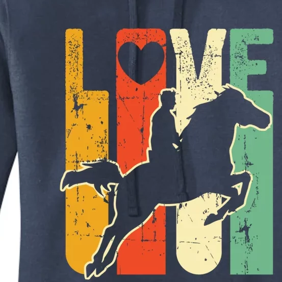 Love Horse Mom Horseback Rider Equestrian Riding Jockeys Gift Women's Pullover Hoodie