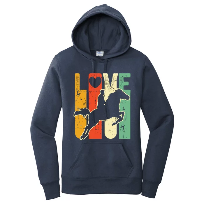 Love Horse Mom Horseback Rider Equestrian Riding Jockeys Gift Women's Pullover Hoodie