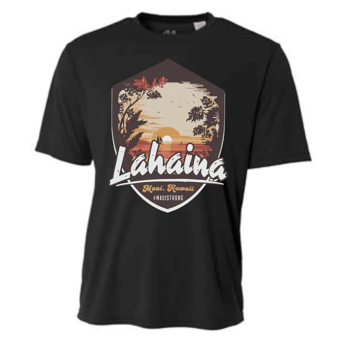 Lahaina Hawaii Maui Strong Support Cooling Performance Crew T-Shirt