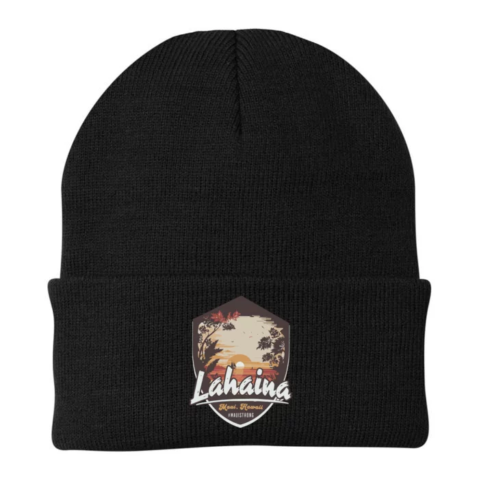 Lahaina Hawaii Maui Strong Support Knit Cap Winter Beanie