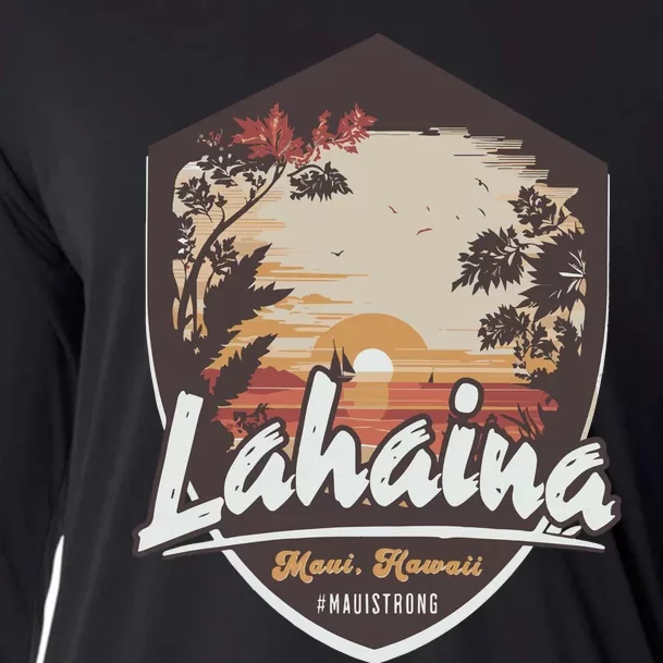 Lahaina Hawaii Maui Strong Support Cooling Performance Long Sleeve Crew