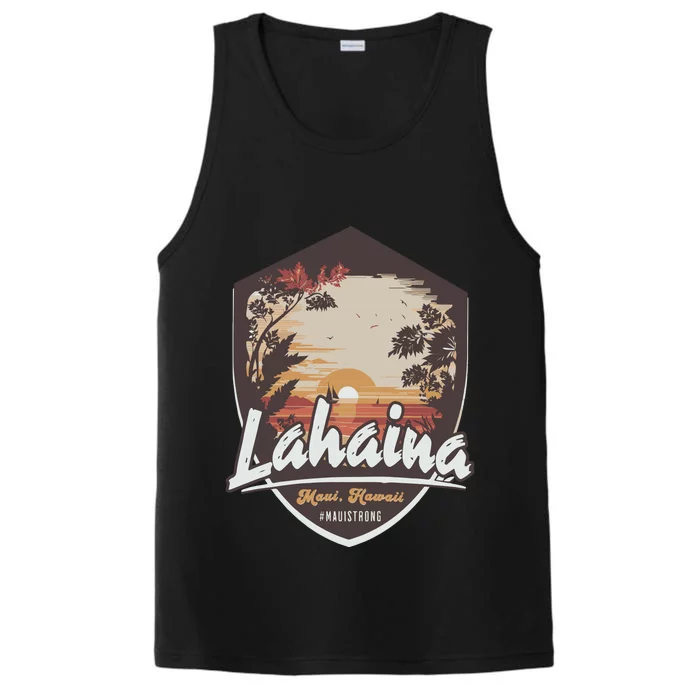 Lahaina Hawaii Maui Strong Support Performance Tank