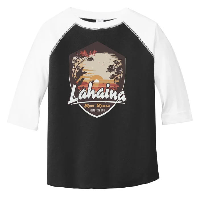 Lahaina Hawaii Maui Strong Support Toddler Fine Jersey T-Shirt