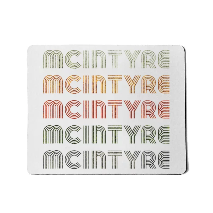 Love Heart Mcintyre Grunge Vintage Style Black Mcintyre Mousepad