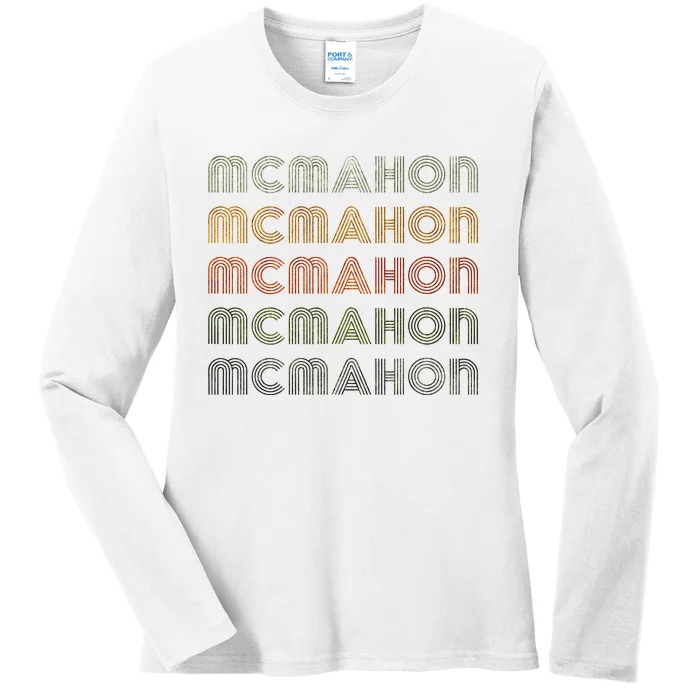 Love Heart Mcmahon Grunge Style Black Mcmahon Ladies Long Sleeve Shirt