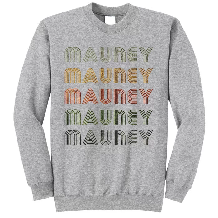 Love Heart Mauney Grunge Vintage Style Black Mauney Tall Sweatshirt