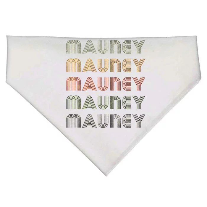 Love Heart Mauney Grunge Vintage Style Black Mauney USA-Made Doggie Bandana