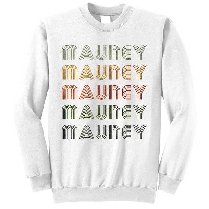 Love Heart Mauney Grunge Vintage Style Black Mauney Sweatshirt