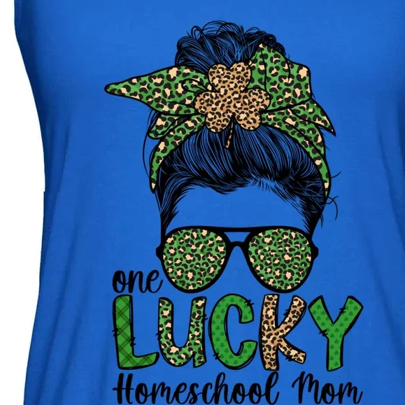 Lucky Homeschool Mom St Patrick's Day Homeschooling Mom Gift Ladies Essential Flowy Tank