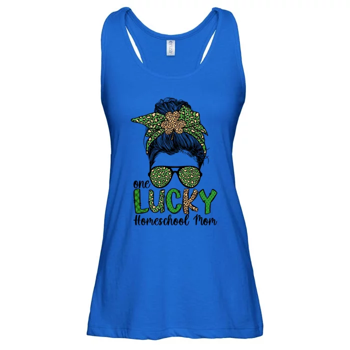 Lucky Homeschool Mom St Patrick's Day Homeschooling Mom Gift Ladies Essential Flowy Tank