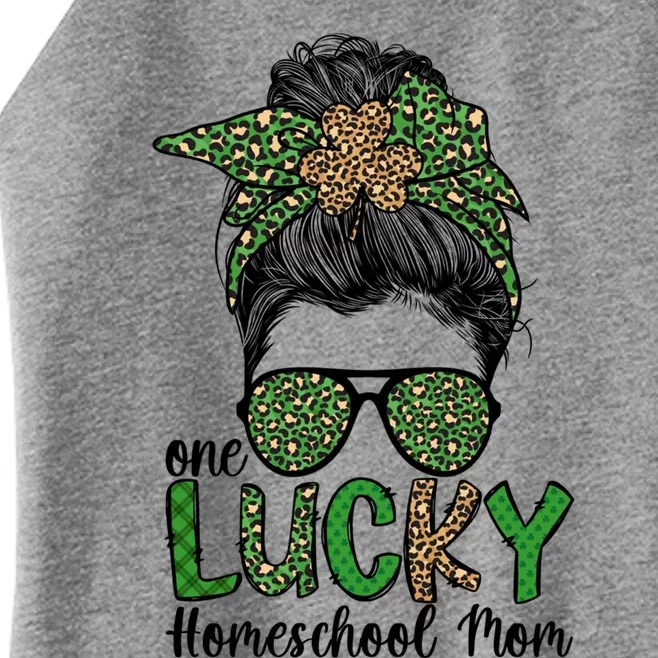 Lucky Homeschool Mom St Patrick's Day Homeschooling Mom Gift Women’s Perfect Tri Rocker Tank