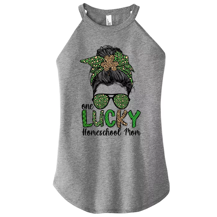 Lucky Homeschool Mom St Patrick's Day Homeschooling Mom Gift Women’s Perfect Tri Rocker Tank