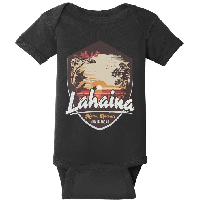 Lahaina Hawaii Maui Strong Support Baby Bodysuit