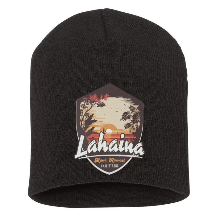 Lahaina Hawaii Maui Strong Support Short Acrylic Beanie