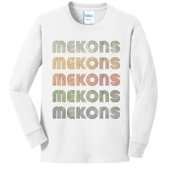 Love Heart Mekons Grunge Vintage Style Black Mekons Kids Long Sleeve Shirt