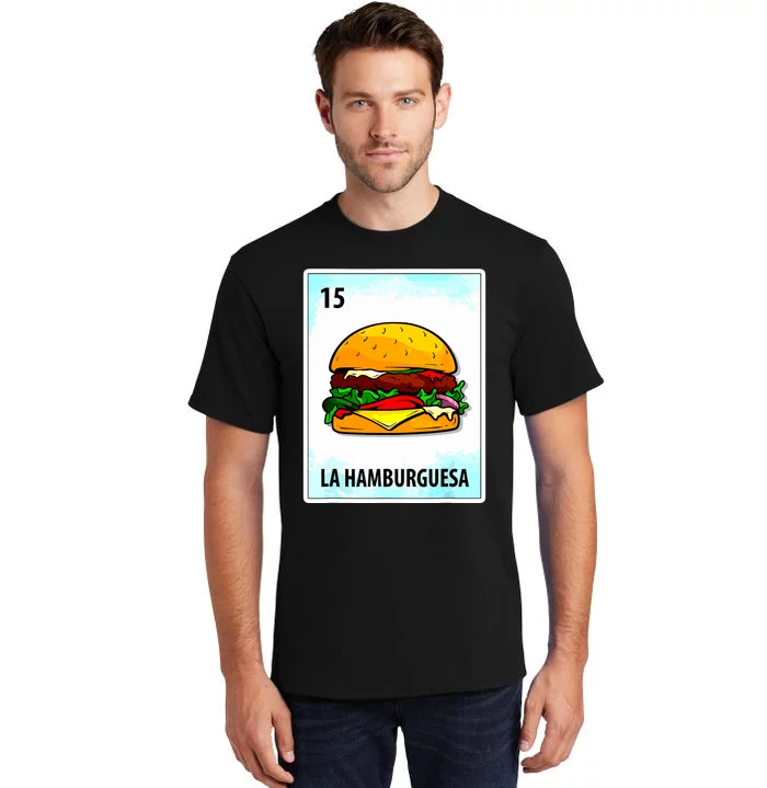 La Hamburguesa Mexican Hamburger Cards Tall T-Shirt