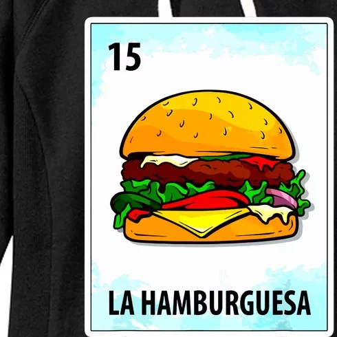 La Hamburguesa Mexican Hamburger Cards Women's Fleece Hoodie