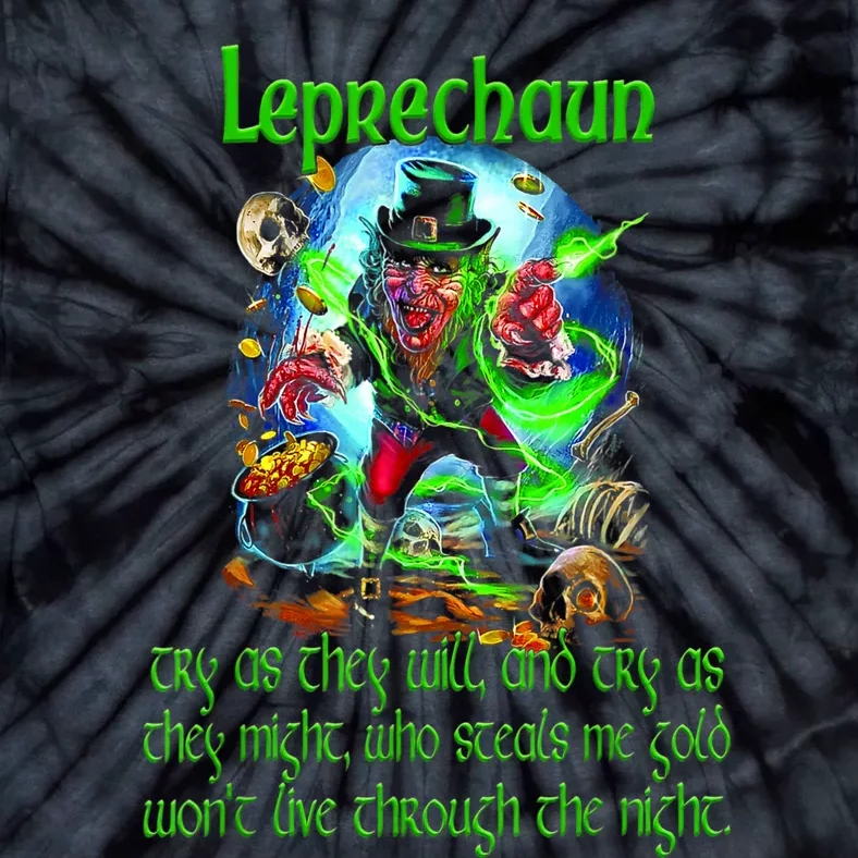 Leprechaun Horror Movie St. Patrick's Day Tie-Dye T-Shirt