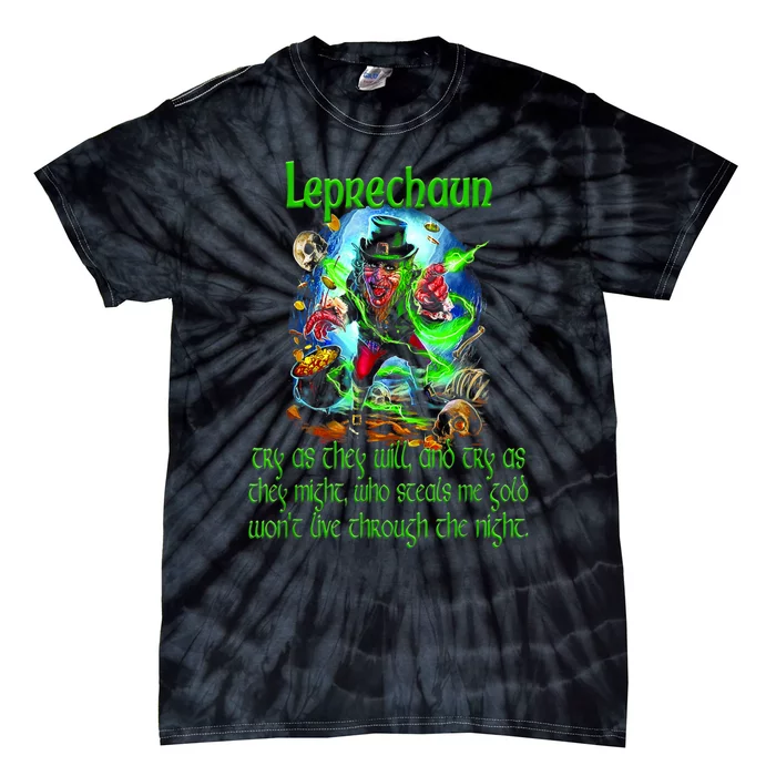 Leprechaun Horror Movie St. Patrick's Day Tie-Dye T-Shirt