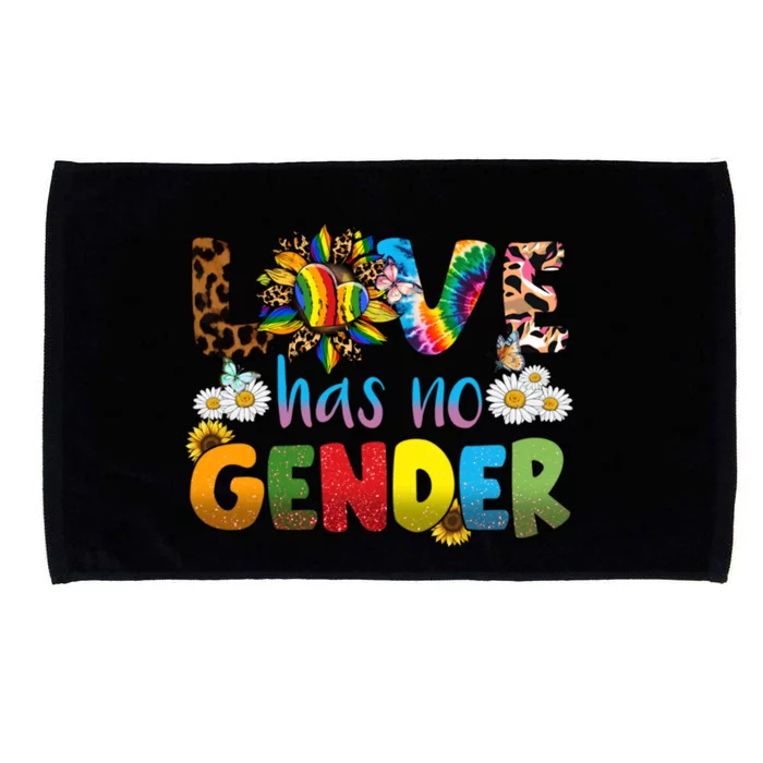 Love Has No Gender Rainbow Equality Lgbt Pride Month Funny Gift Microfiber Hand Towel