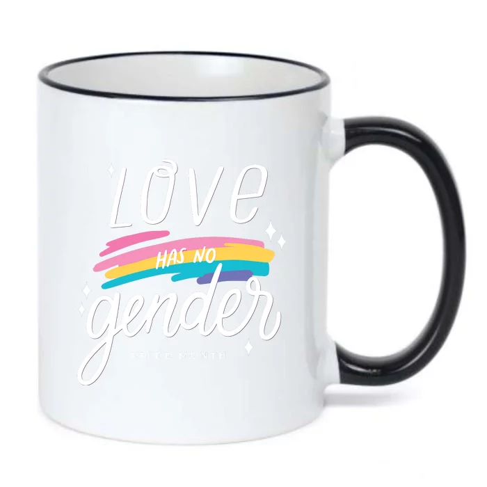 Love Has No Gender Pride Month Graphic Black Color Changing Mug