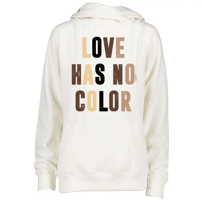 Love Has No Color Black History Womens Funnel Neck Pullover Hood