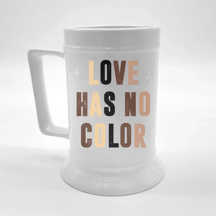 Love Has No Color Black History Front & Back Beer Stein