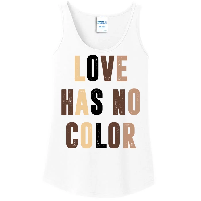 Love Has No Color Black History Ladies Essential Tank