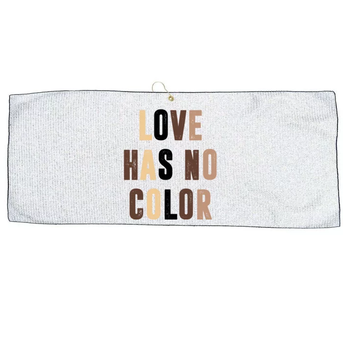 Love Has No Color Black History Large Microfiber Waffle Golf Towel