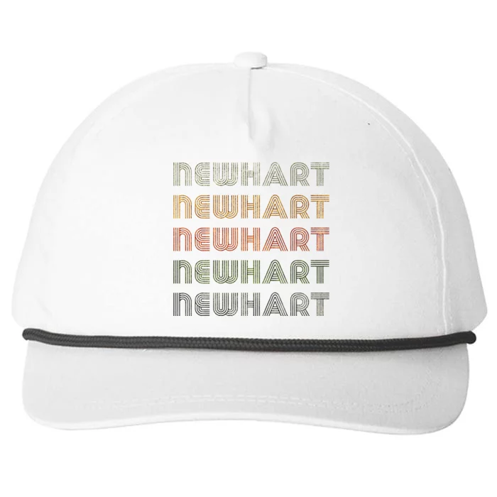 Love Heart Newhart Grunge Vintage Style Black Newhart Snapback Five-Panel Rope Hat