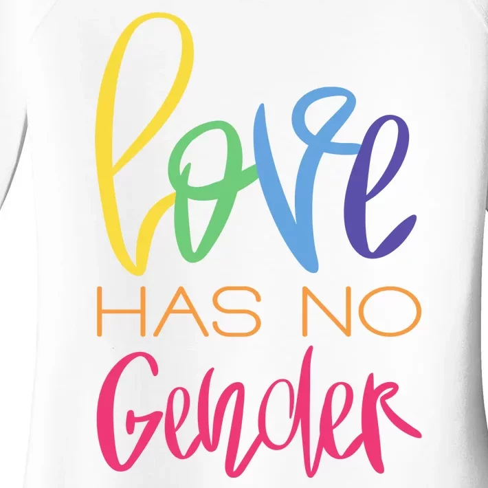 Love Has No Gender LGBTQ Women's Perfect Tri Tunic Long Sleeve Shirt