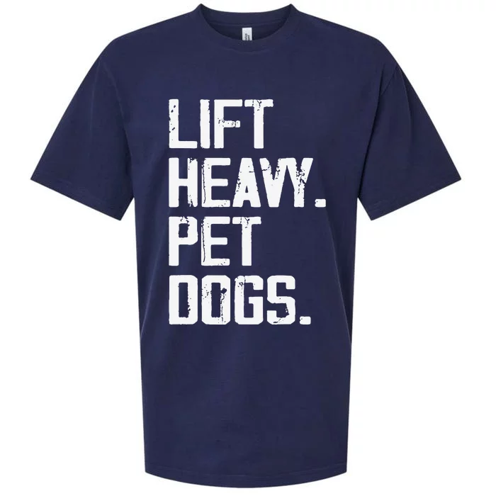 Lift Heavy Pet Dogs Funny Gym Workout Joke For Weight Lifter Sueded Cloud Jersey T-Shirt