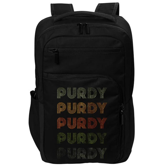 Love Heart Purdy Grunge Style Black Purdy Impact Tech Backpack