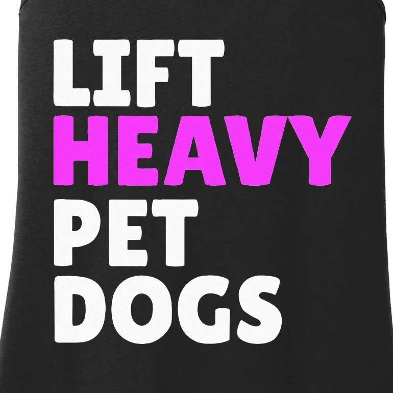 Lift Heavy Pet Dog Funny Gym Workout Gifts For Weight Lifter Ladies Essential Tank