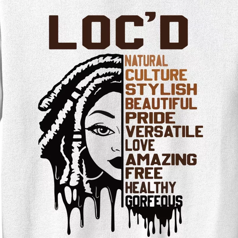 Loc'd Hair Pride Celebration Black History Month Black Queen Sweatshirt