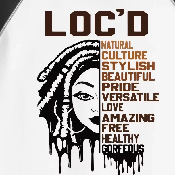 Loc'd Hair Pride Celebration Black History Month Black Queen Toddler Fine Jersey T-Shirt