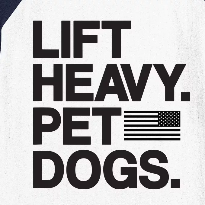 Lift Heavy Pet Dogs Baseball Sleeve Shirt