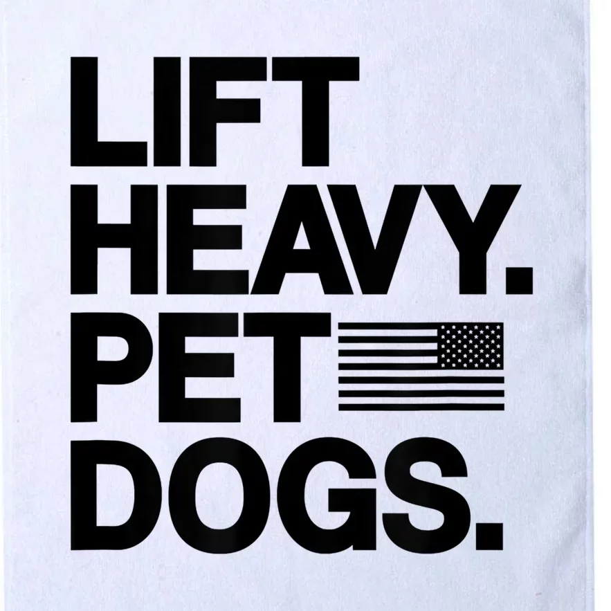 Lift Heavy Pet Dogs Gym Pet Lover Platinum Collection Golf Towel