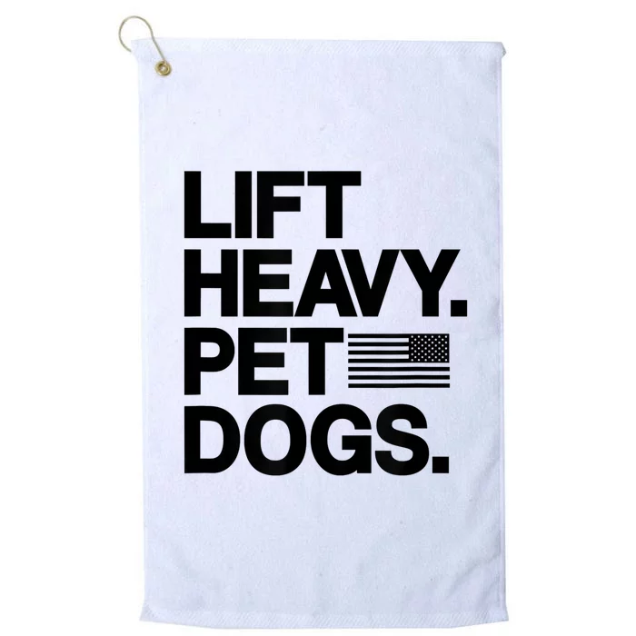 Lift Heavy Pet Dogs Gym Pet Lover Platinum Collection Golf Towel